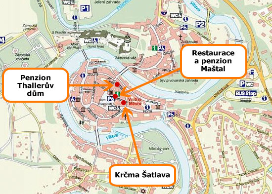Mapa provozoven www.satlava.cz